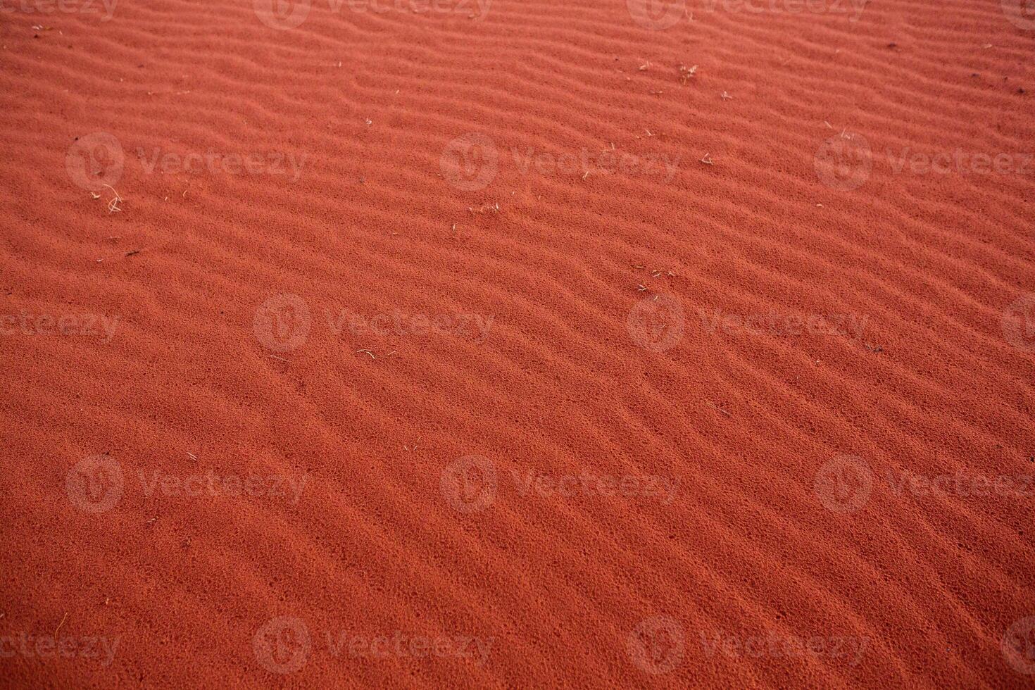 Wadi Rum Desert in Jordan. On the Sunset. Panorama of beautiful sand pattern on the dune. Desert landscape in Jordan. photo