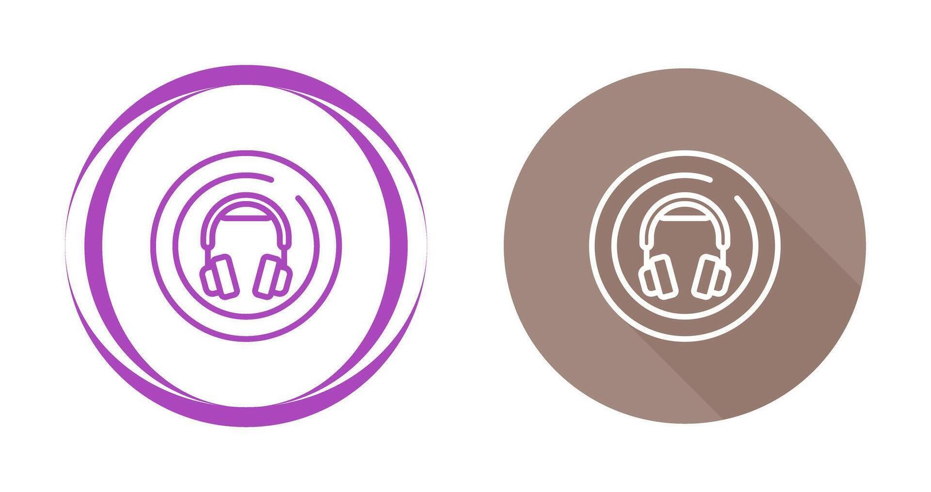 Headphones Circle Vector Icon