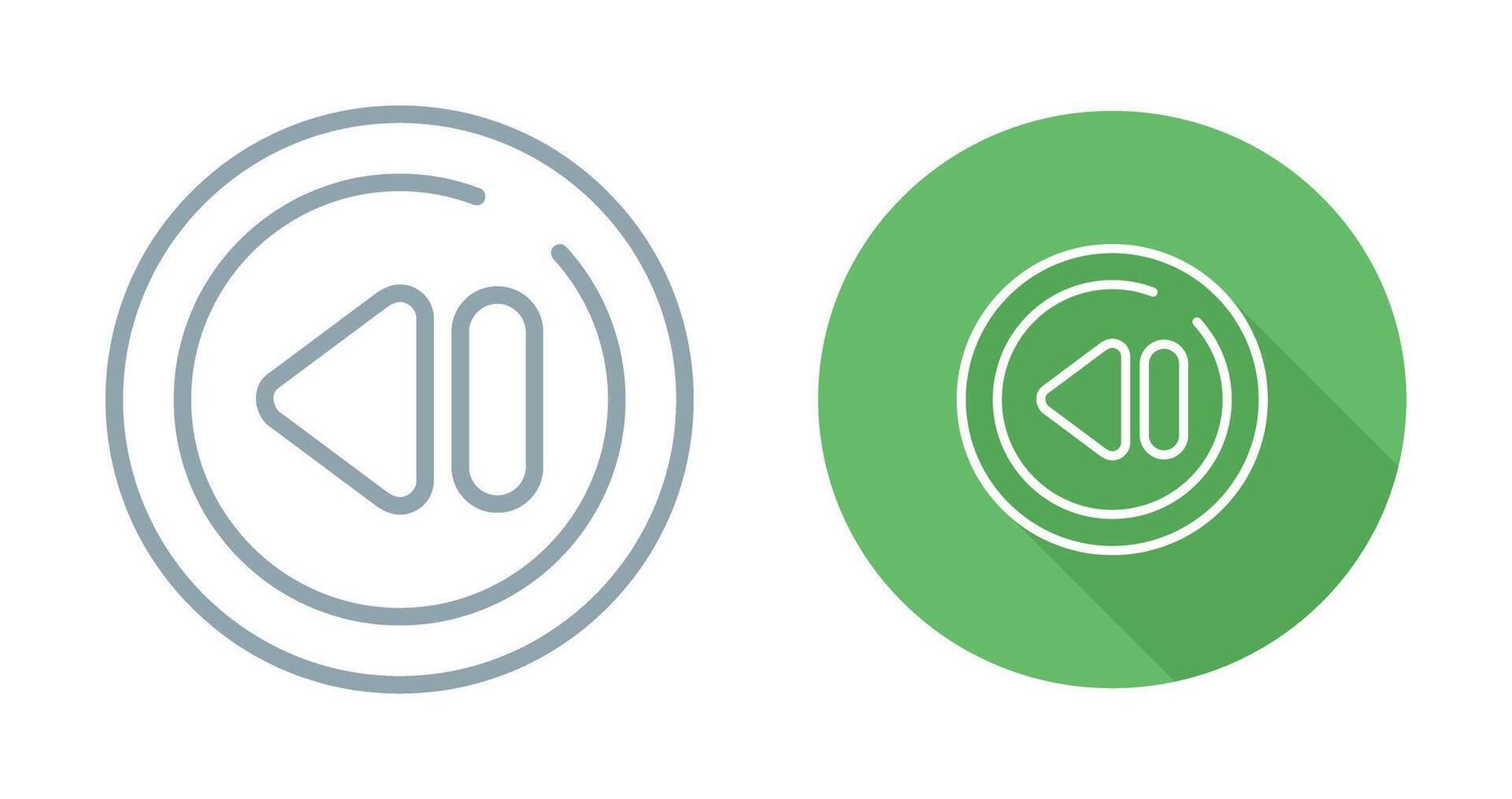 Previous Track Circle Vector Icon