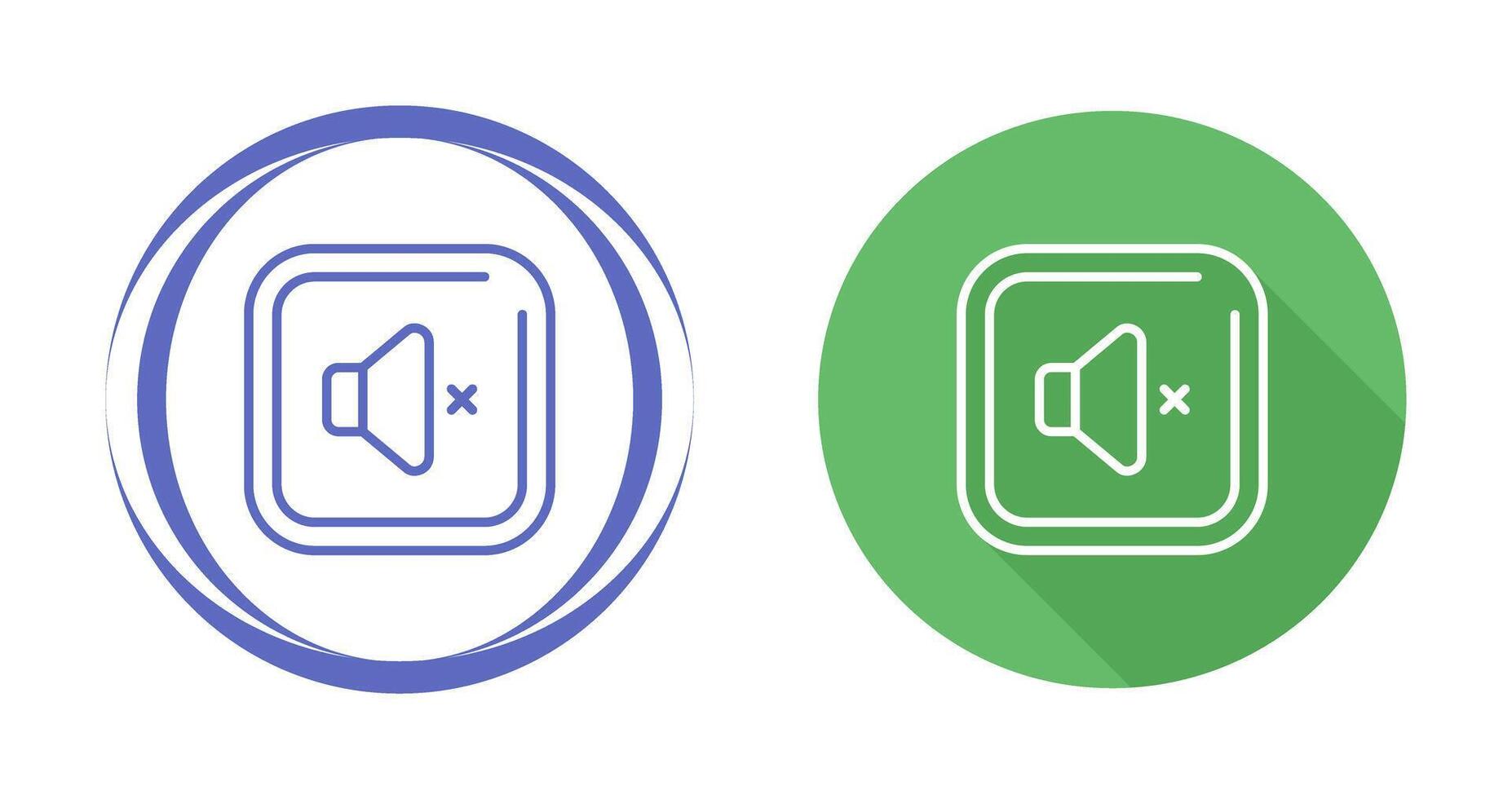 Mute Square Vector Icon