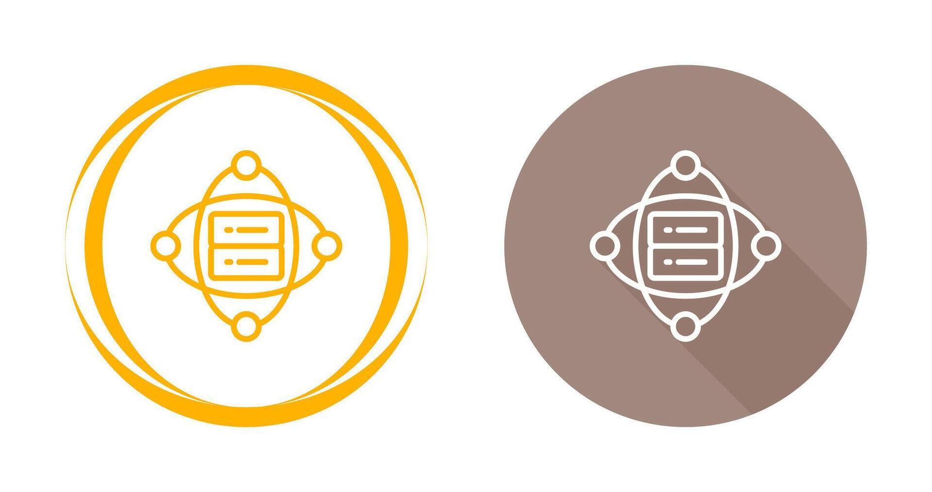 Cluster Server Vector Icon