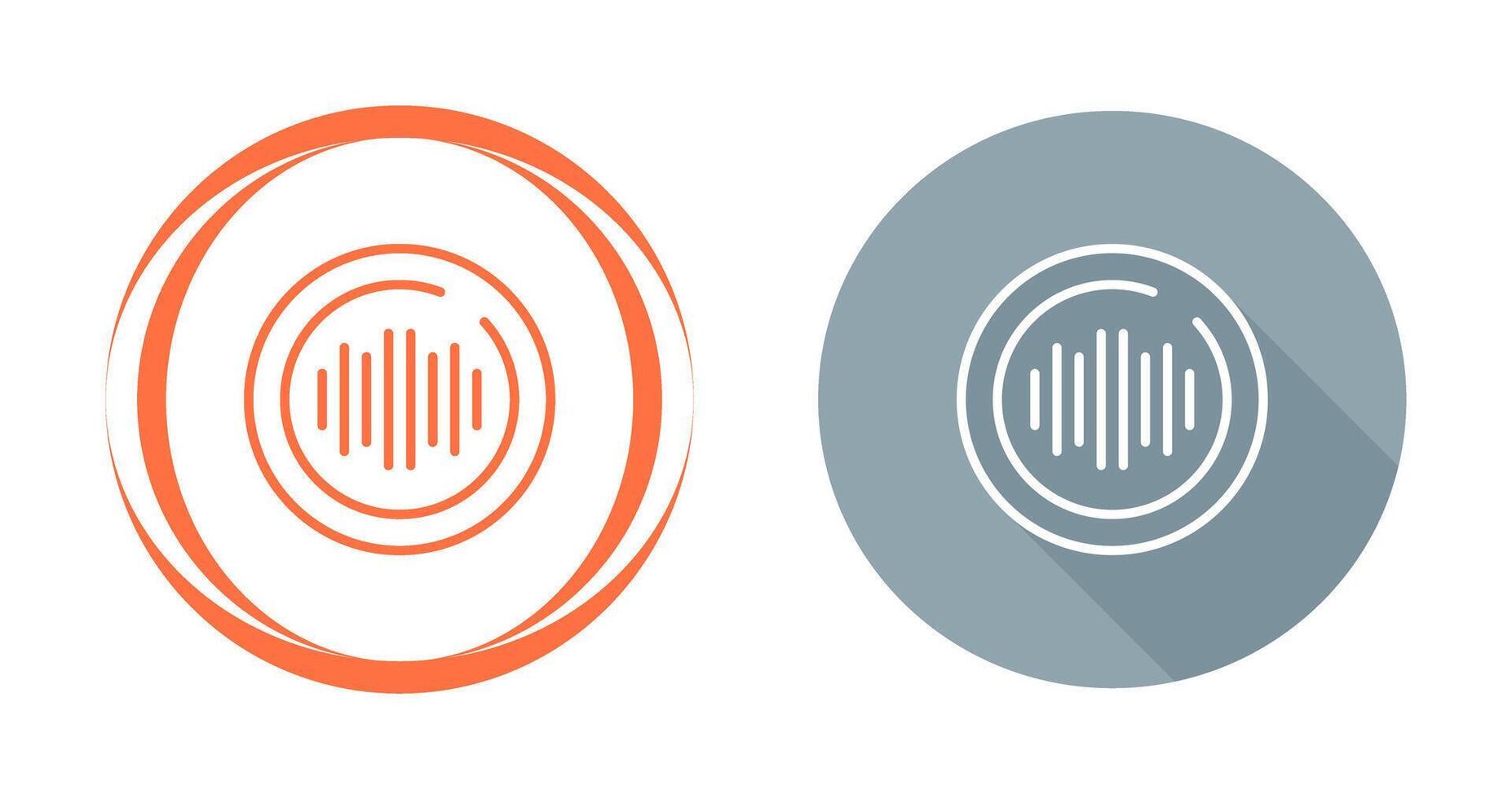 Audio Spectrum Circle Vector Icon