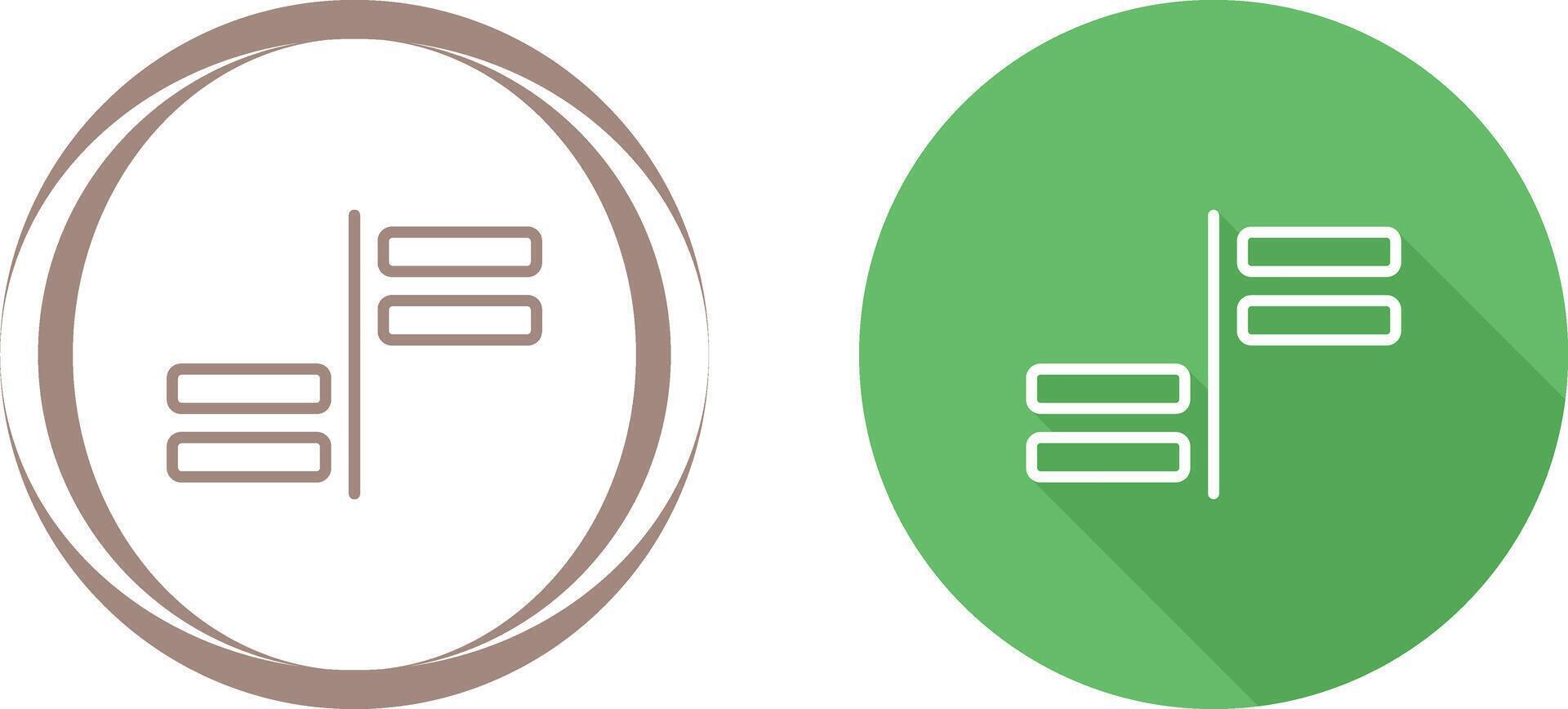 Horizontal Alignment Vector Icon