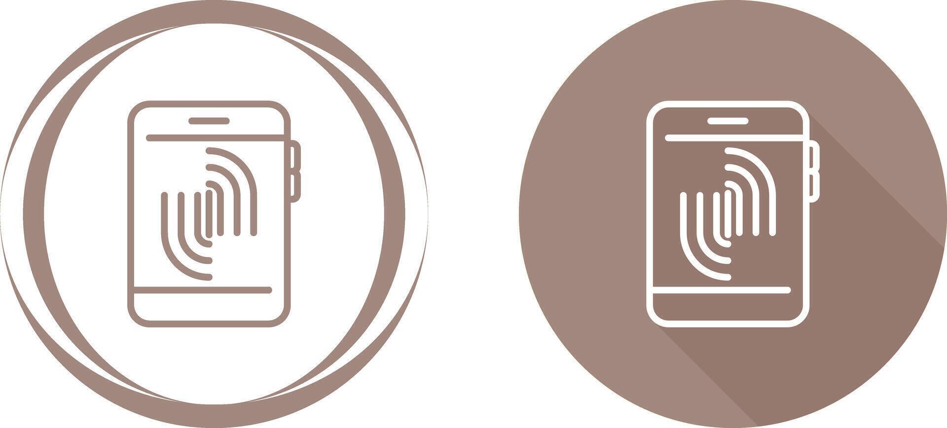 Fingerprint Scanning Vector Icon