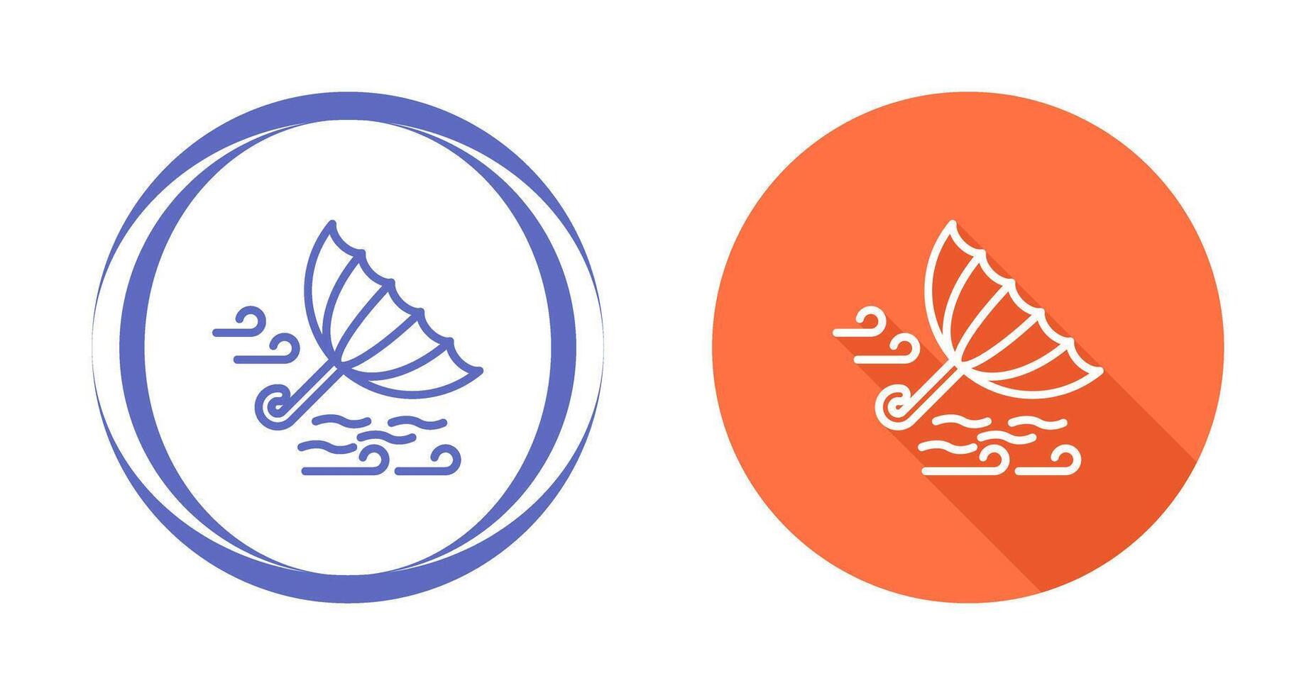 Windy Weather Vector Icon