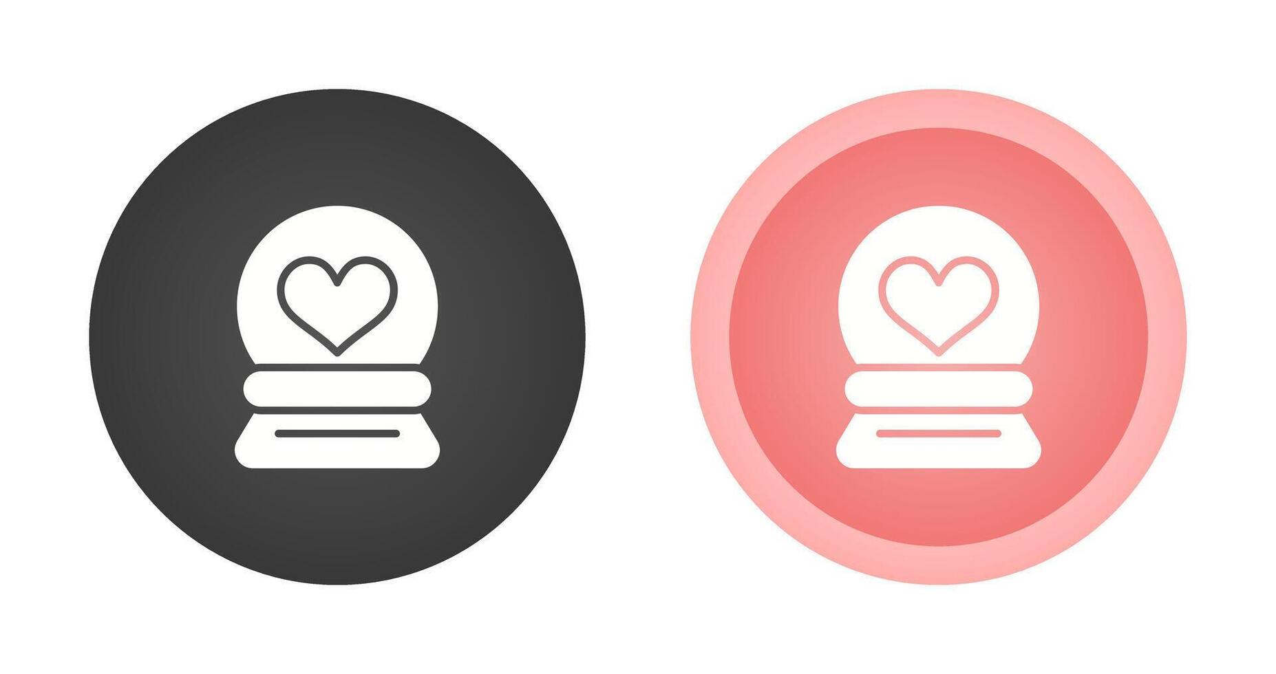 Love Snow Globe Vector Icon