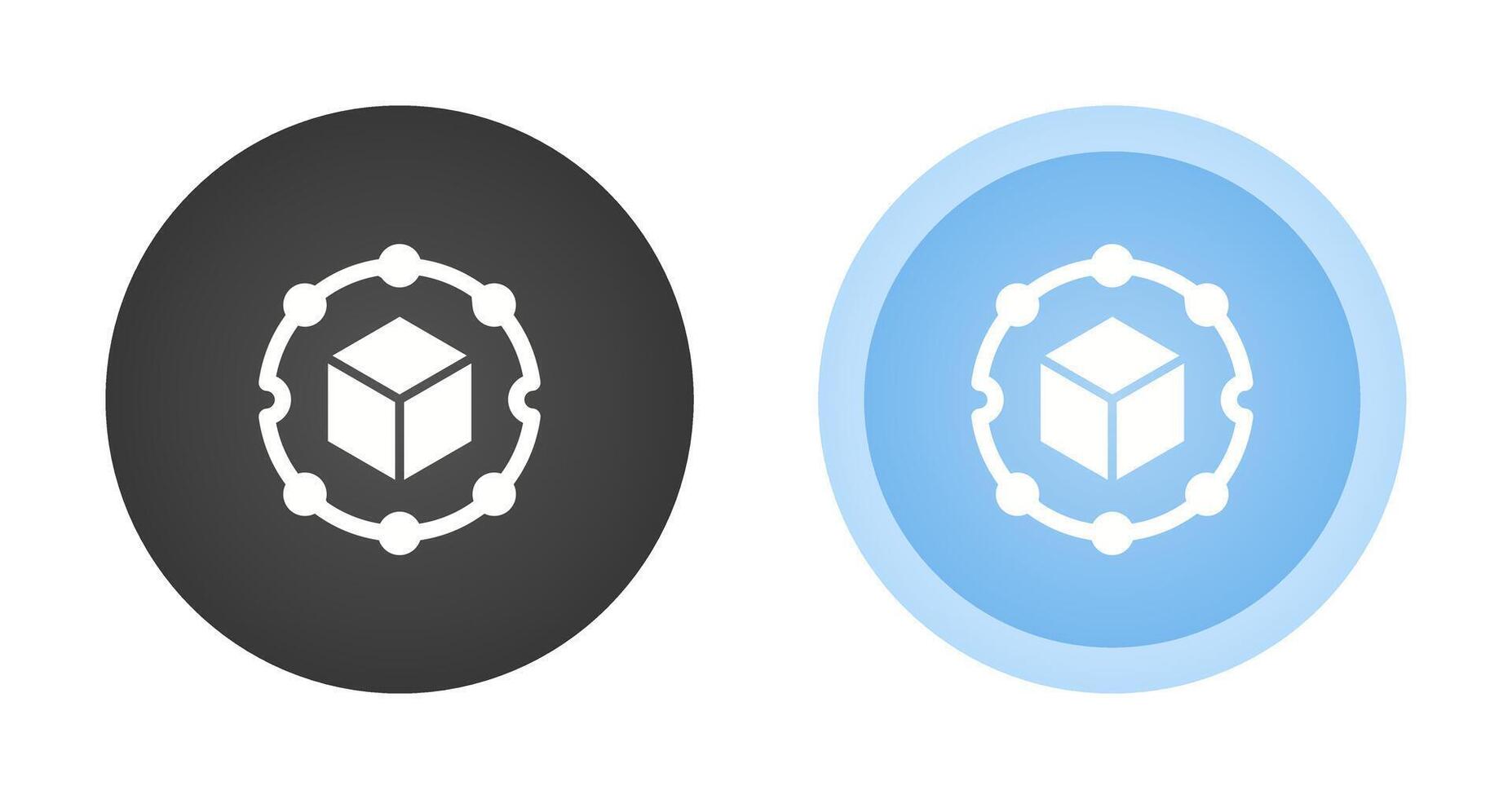 Blockchain Analytics Vector Icon