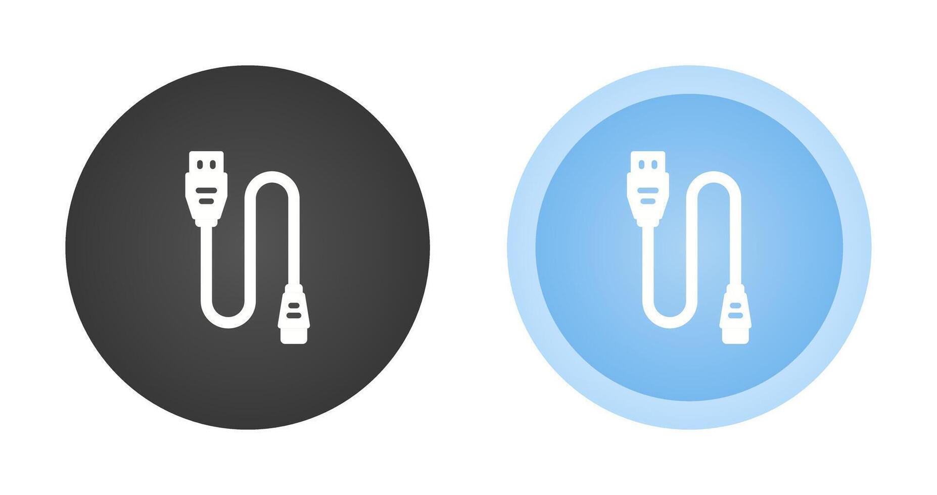 Printer Cable Vector Icon