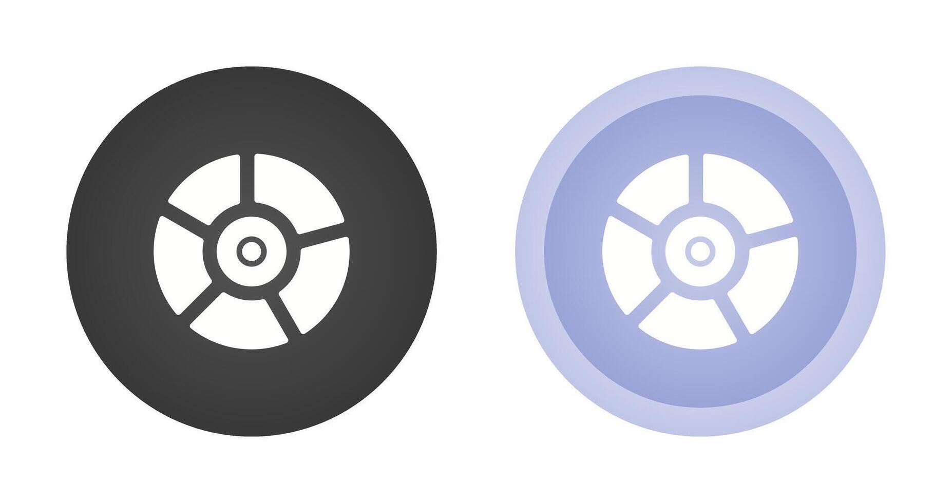 icono de vector de gráfico circular