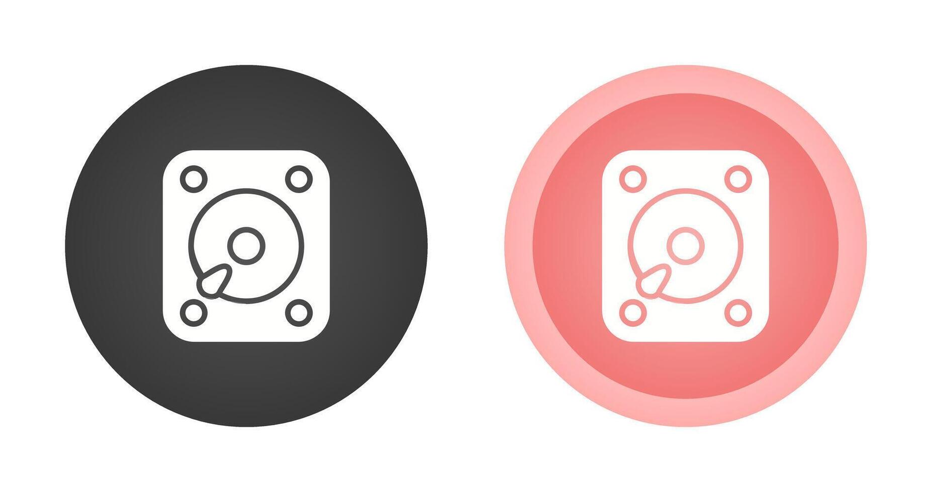 icono de vector de disco duro externo