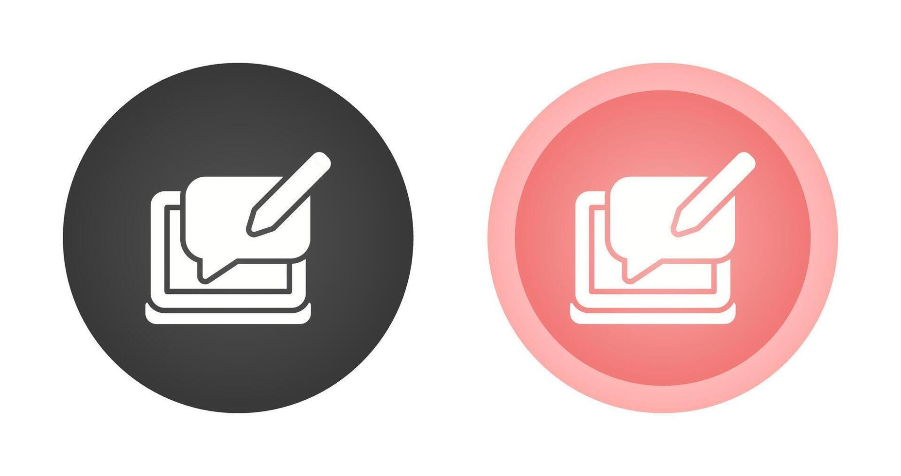 Blog Comment Vector Icon