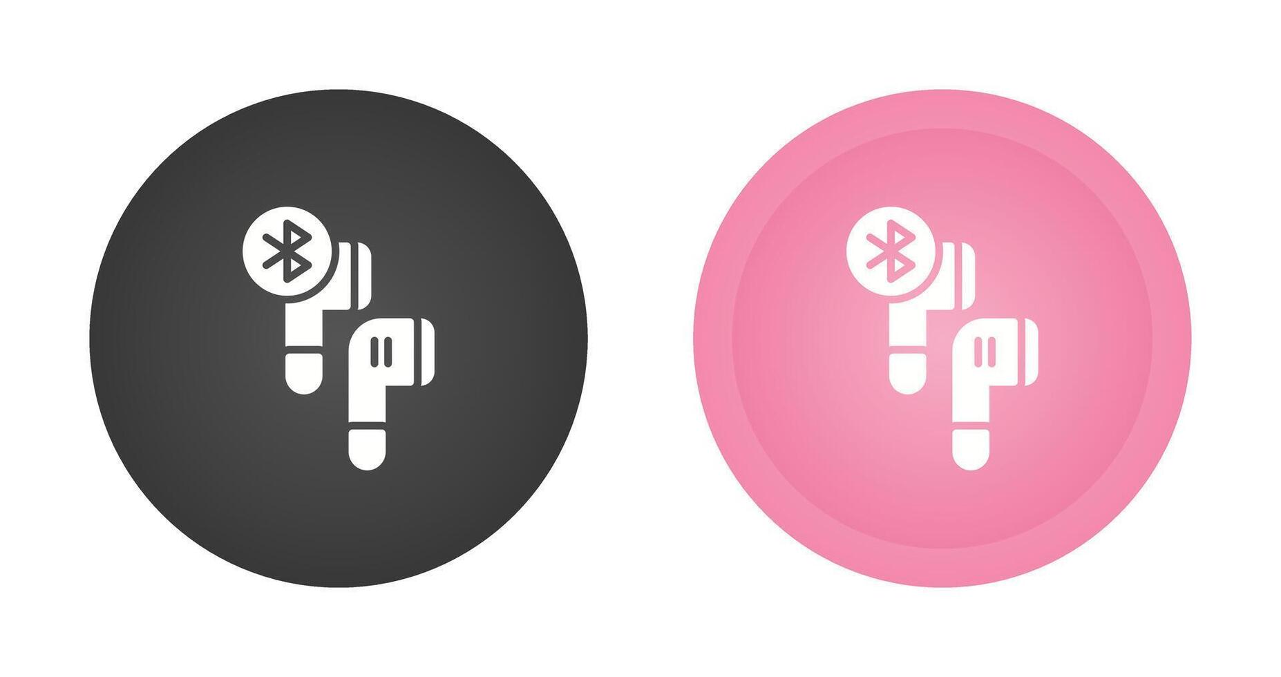 Bluetooth Earphones Vector Icon