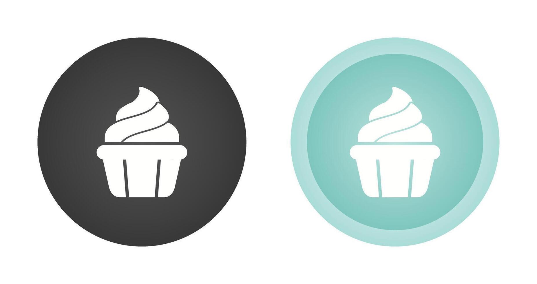 icono de vector de cupcake