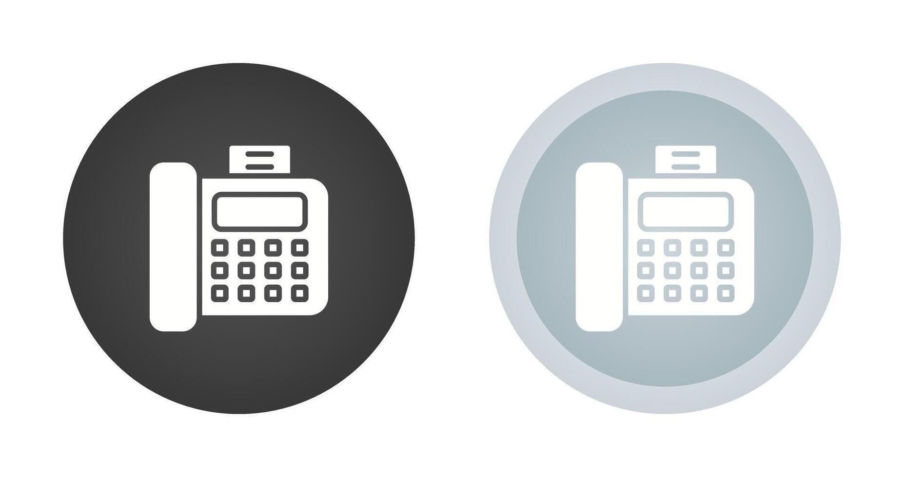 icono de vector de máquina de fax