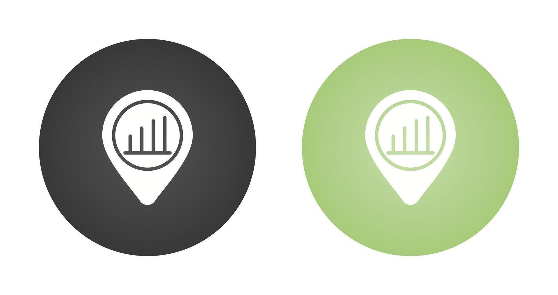 Location Analytics Vector Icon