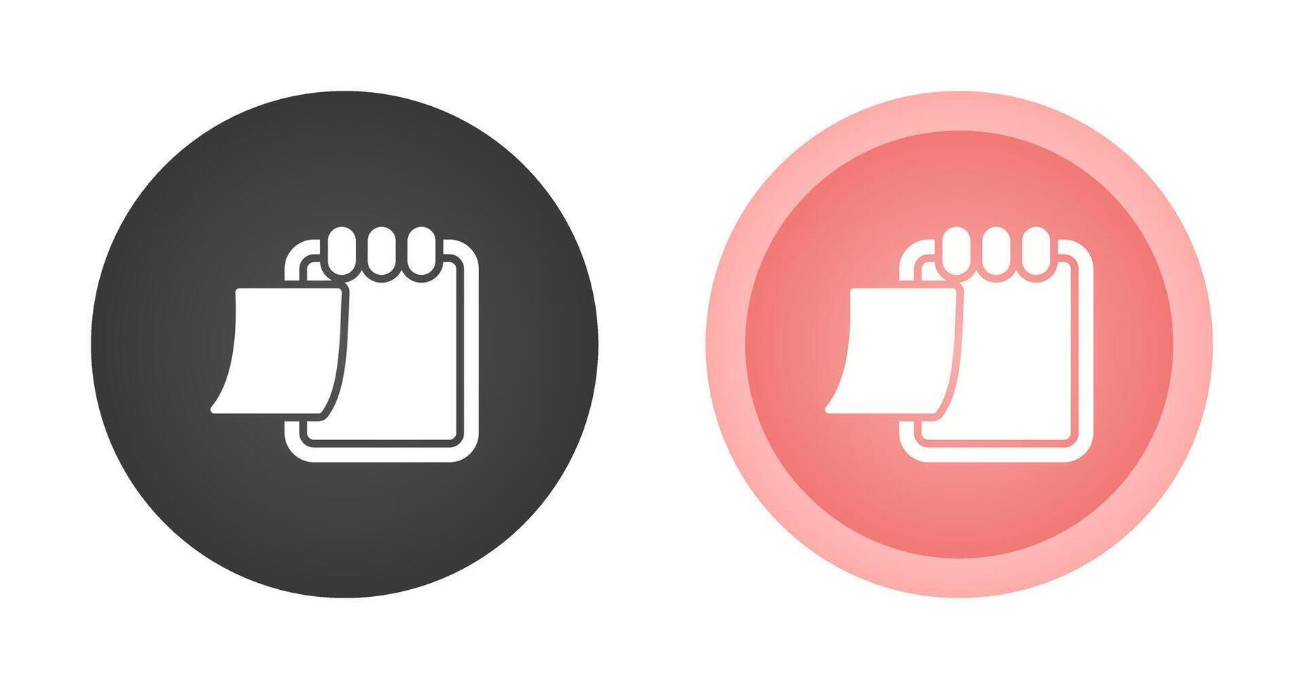 Writing pad Vector Icon
