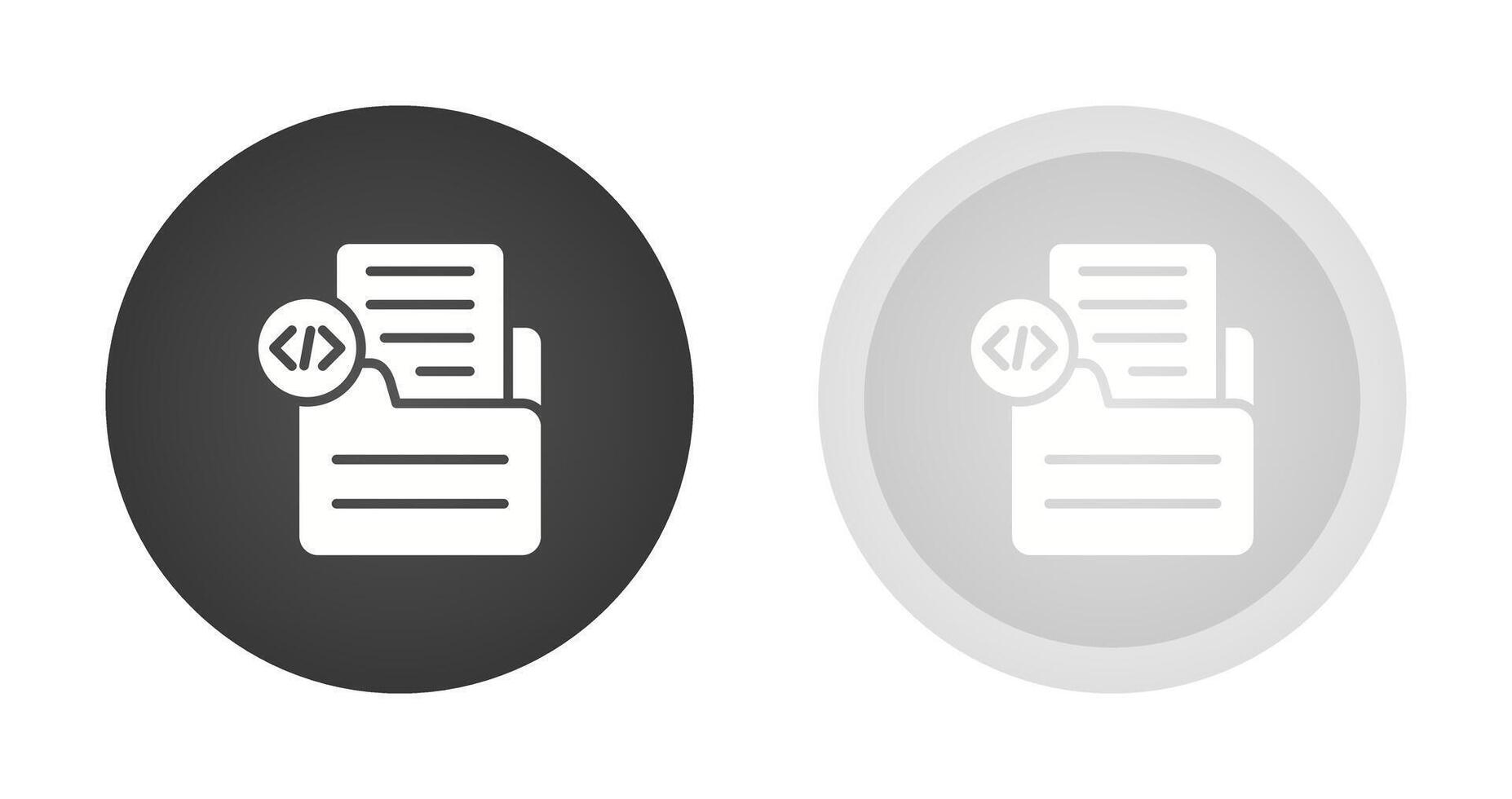 Document Insert Code Vector Icon