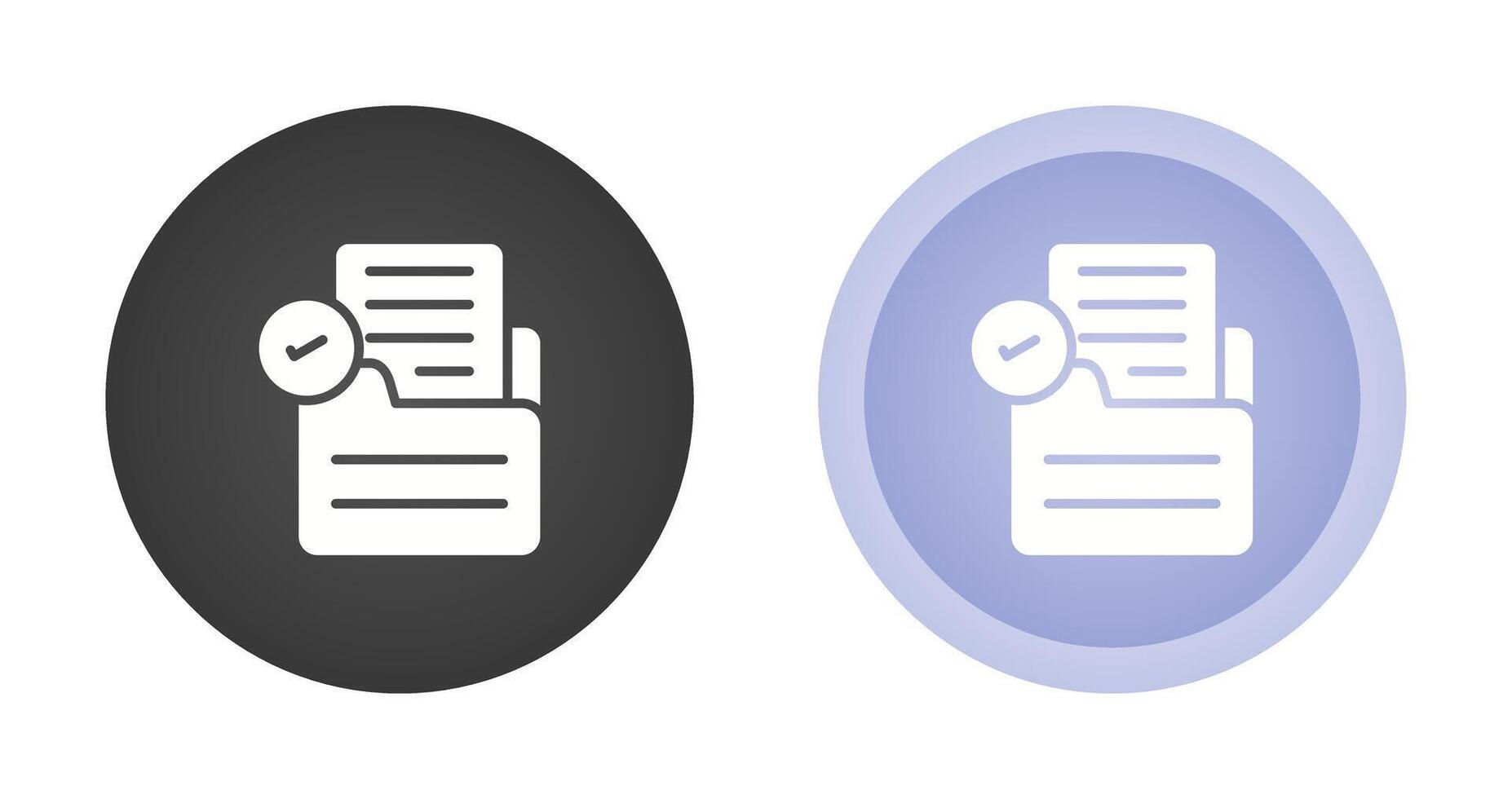 Document Check Vector Icon