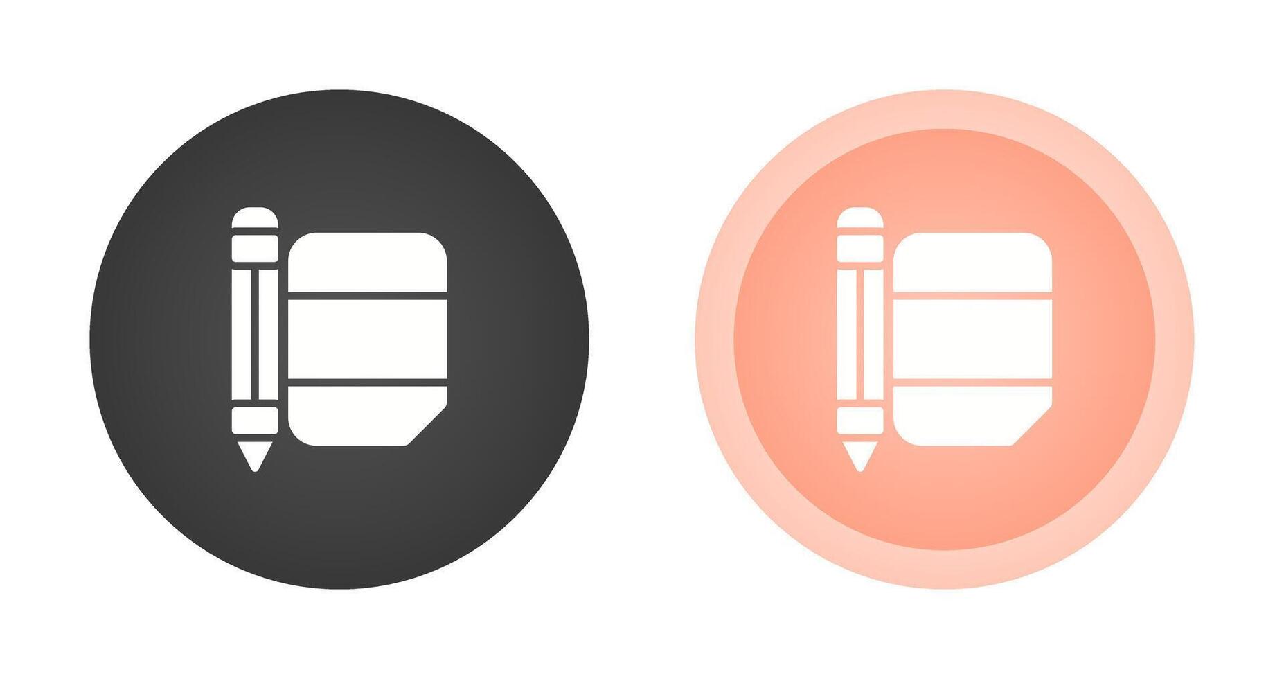 Eraser with pencil Vector Icon