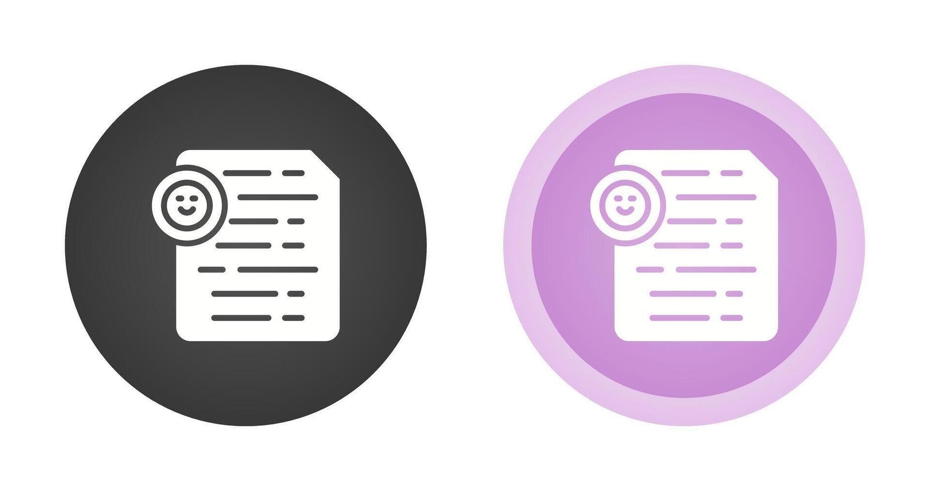 Document Insert Emoji Vector Icon
