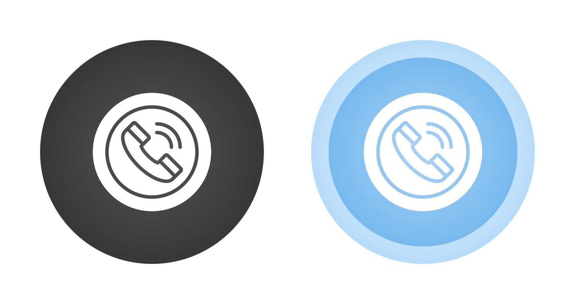 Circle Phone Vector Icon