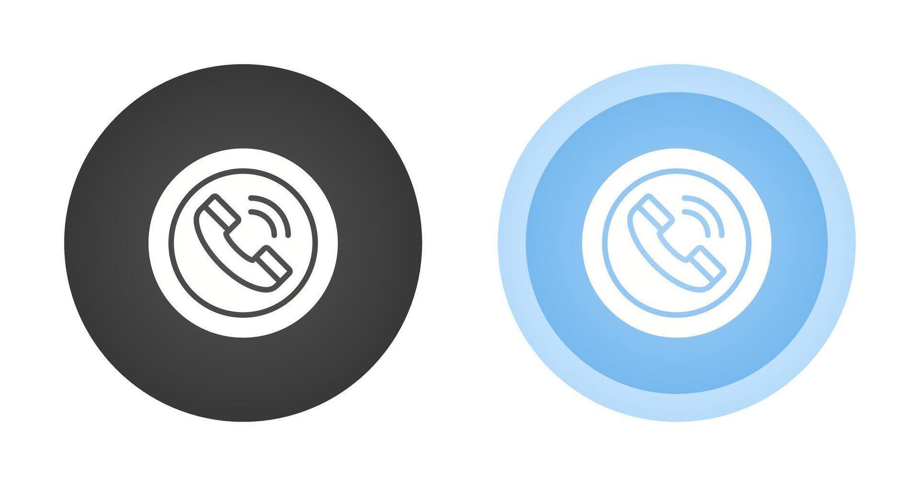 Circle Phone Vector Icon