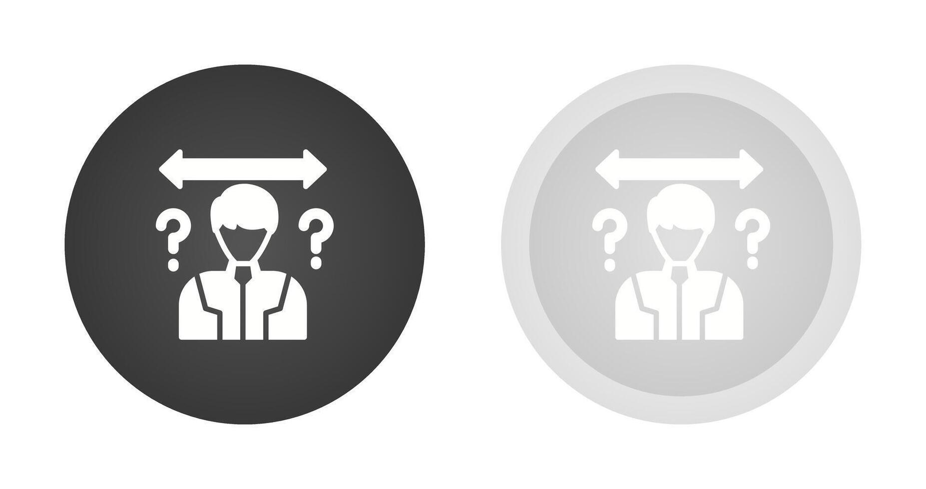 Uncertainty Vector Icon