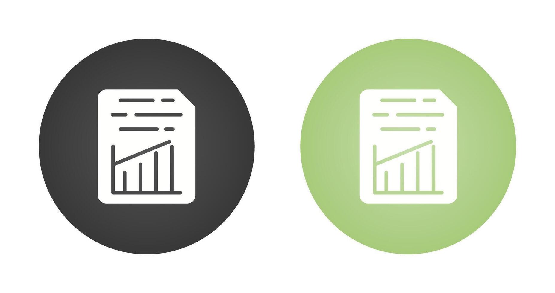 Document Insert Graph Vector Icon