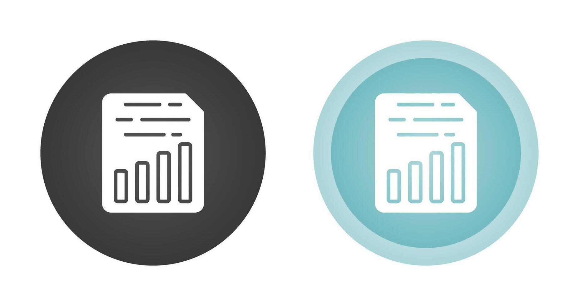 Document Insert Chart Vector Icon