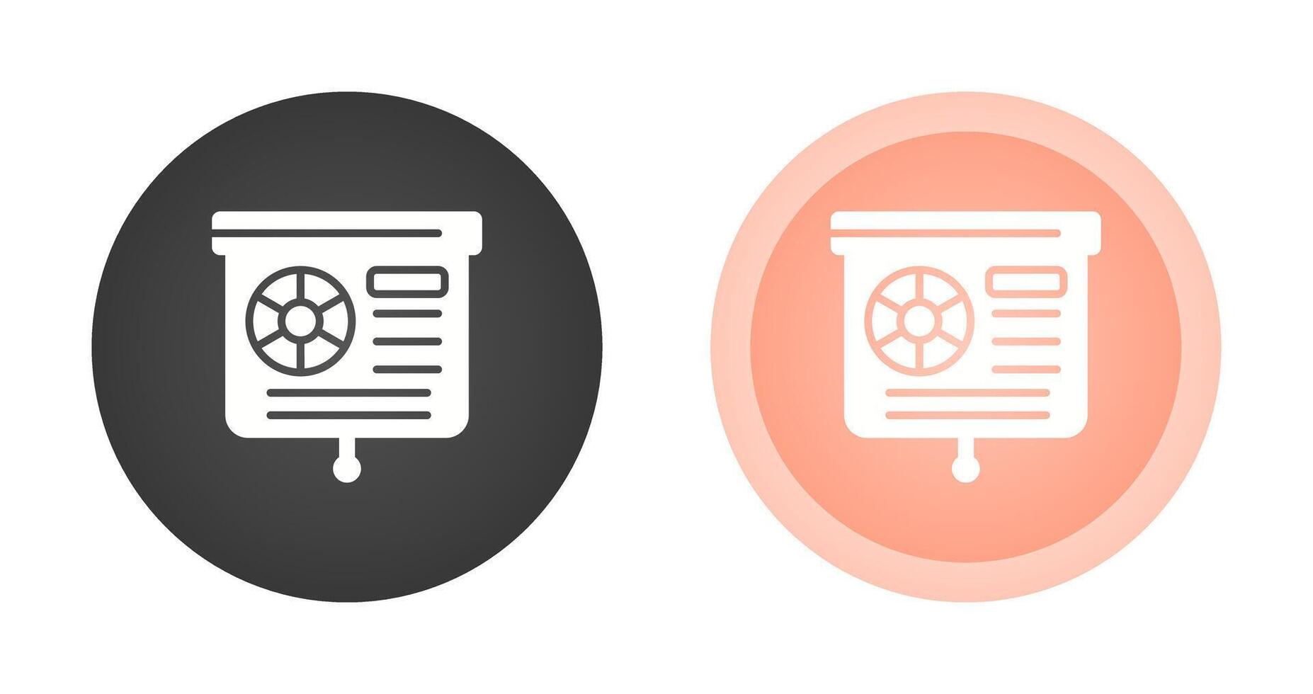 Presentation Slide Vector Icon