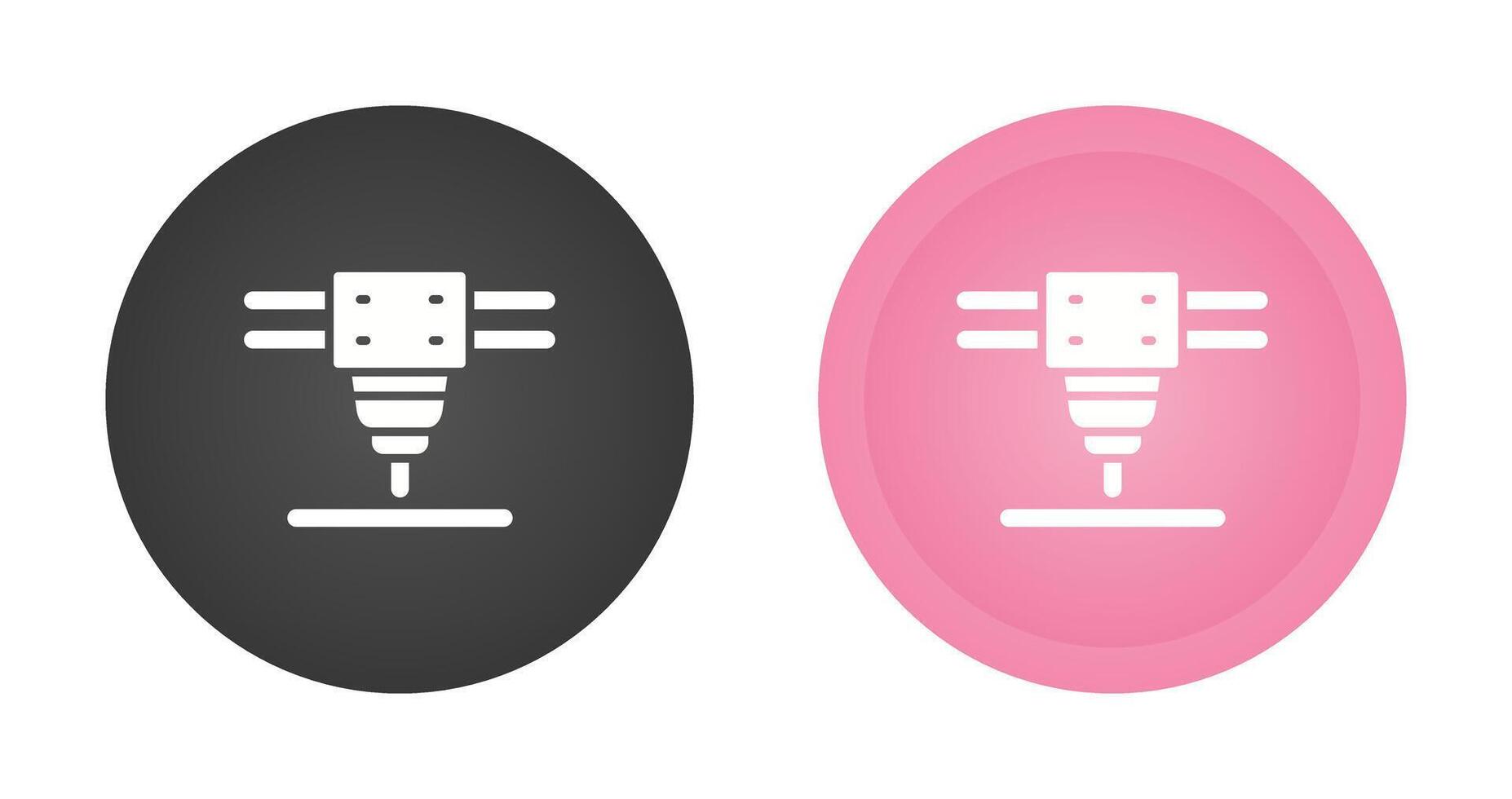 Laser Cutting Machine Vector Icon