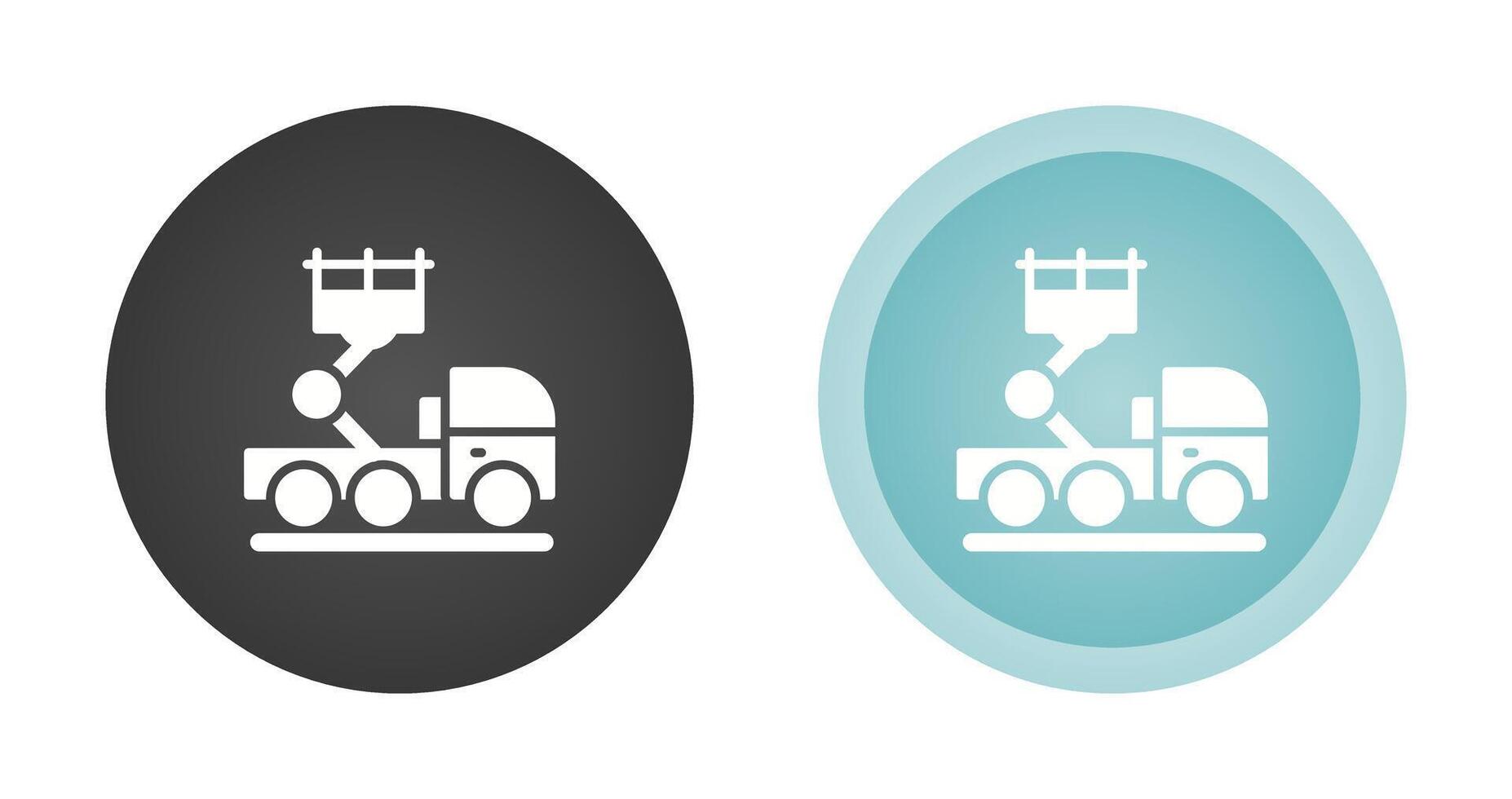 Ladder Truck Vector Icon
