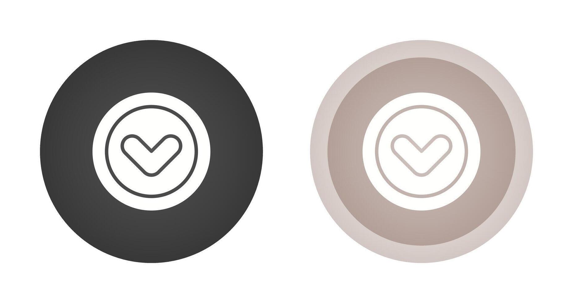 Angle Down Vector Icon