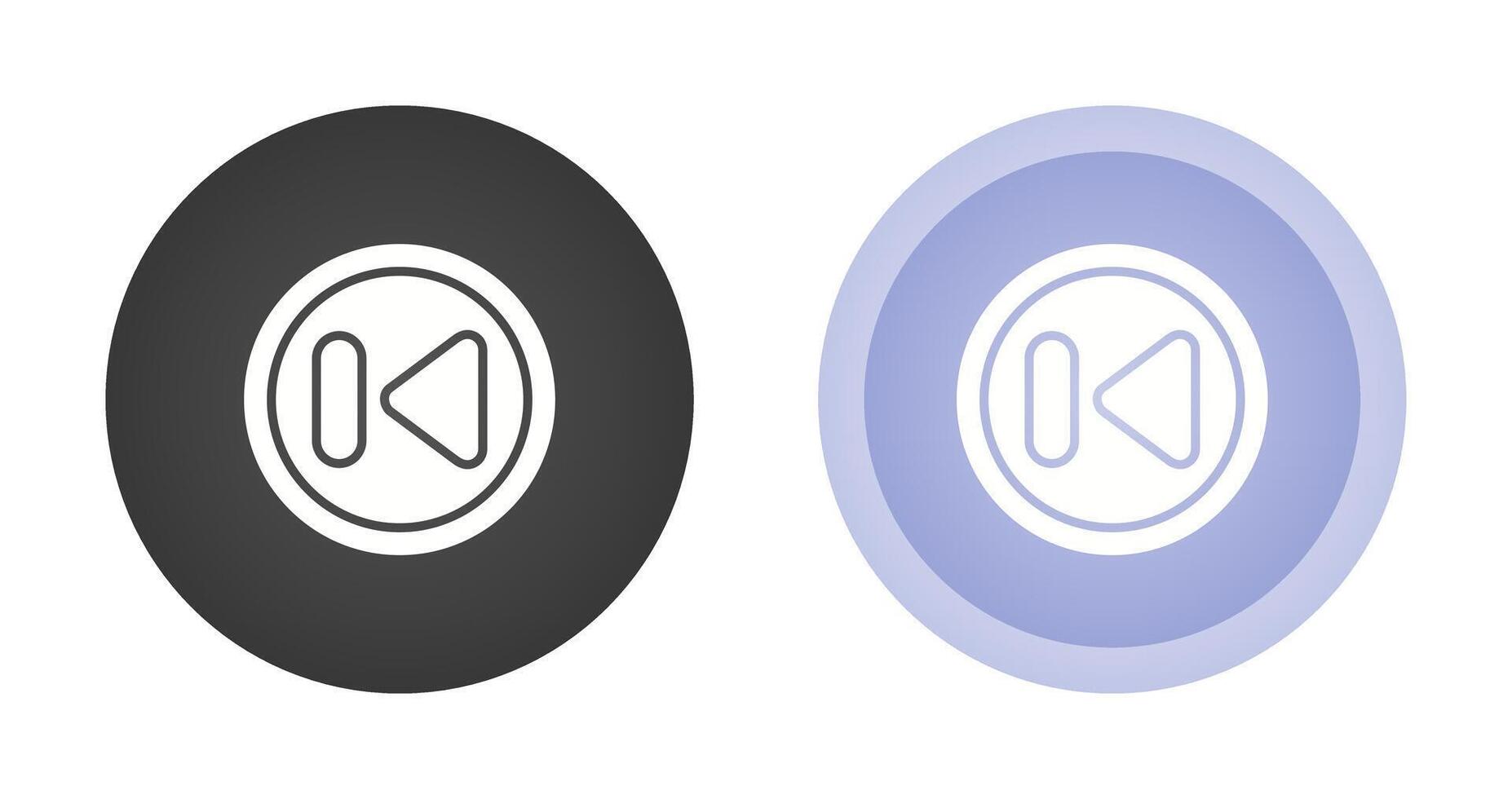 Previous Track Button Vector Icon