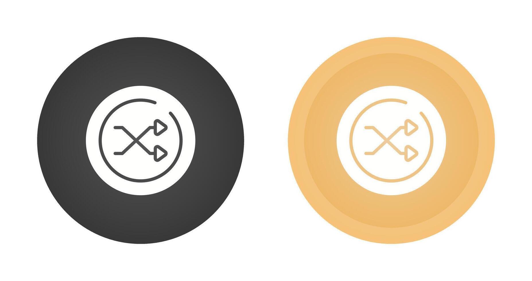 Shuffle Circle Vector Icon