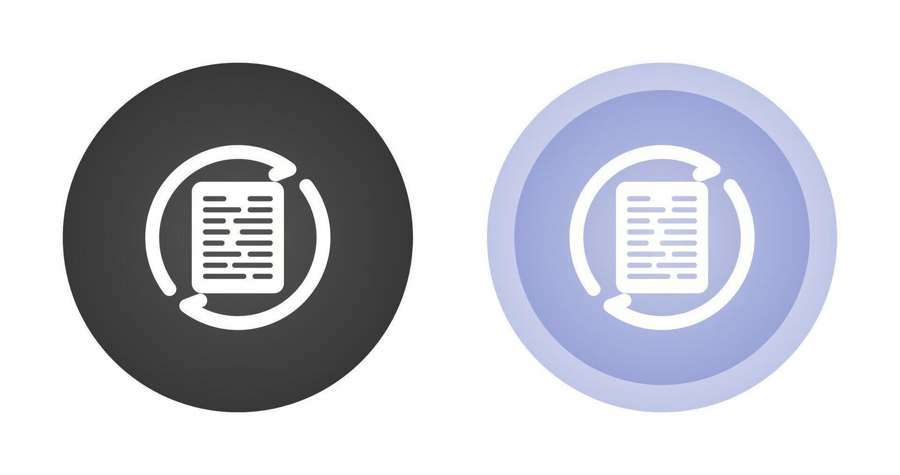 Document Synchronization Vector Icon