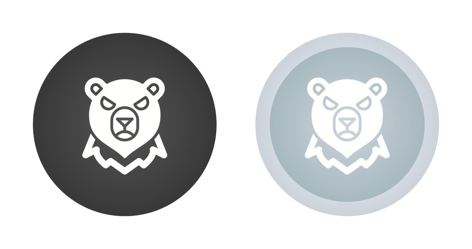 icono de vector de oso