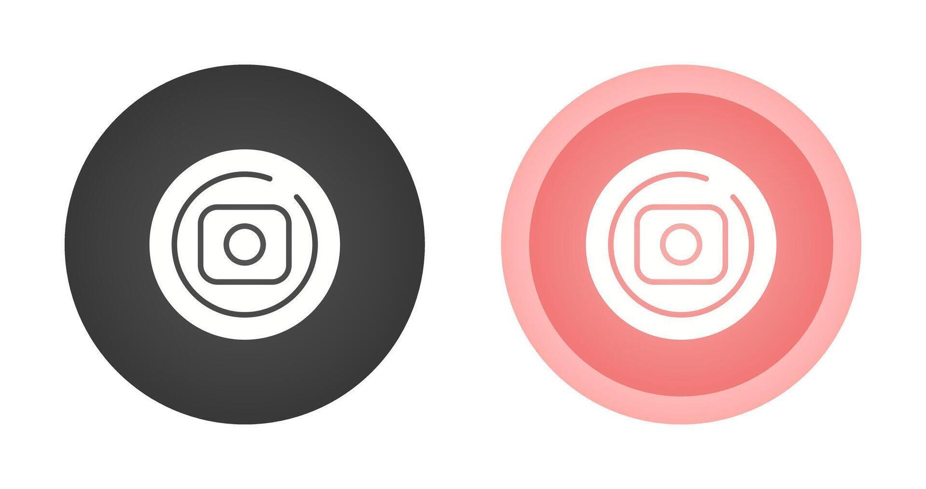 grabar circulo vector icono