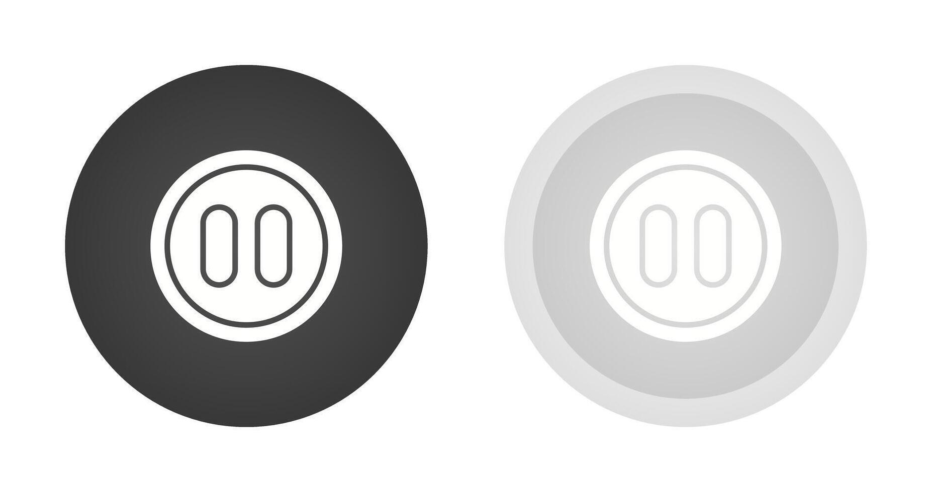 Pause Button Vector Icon