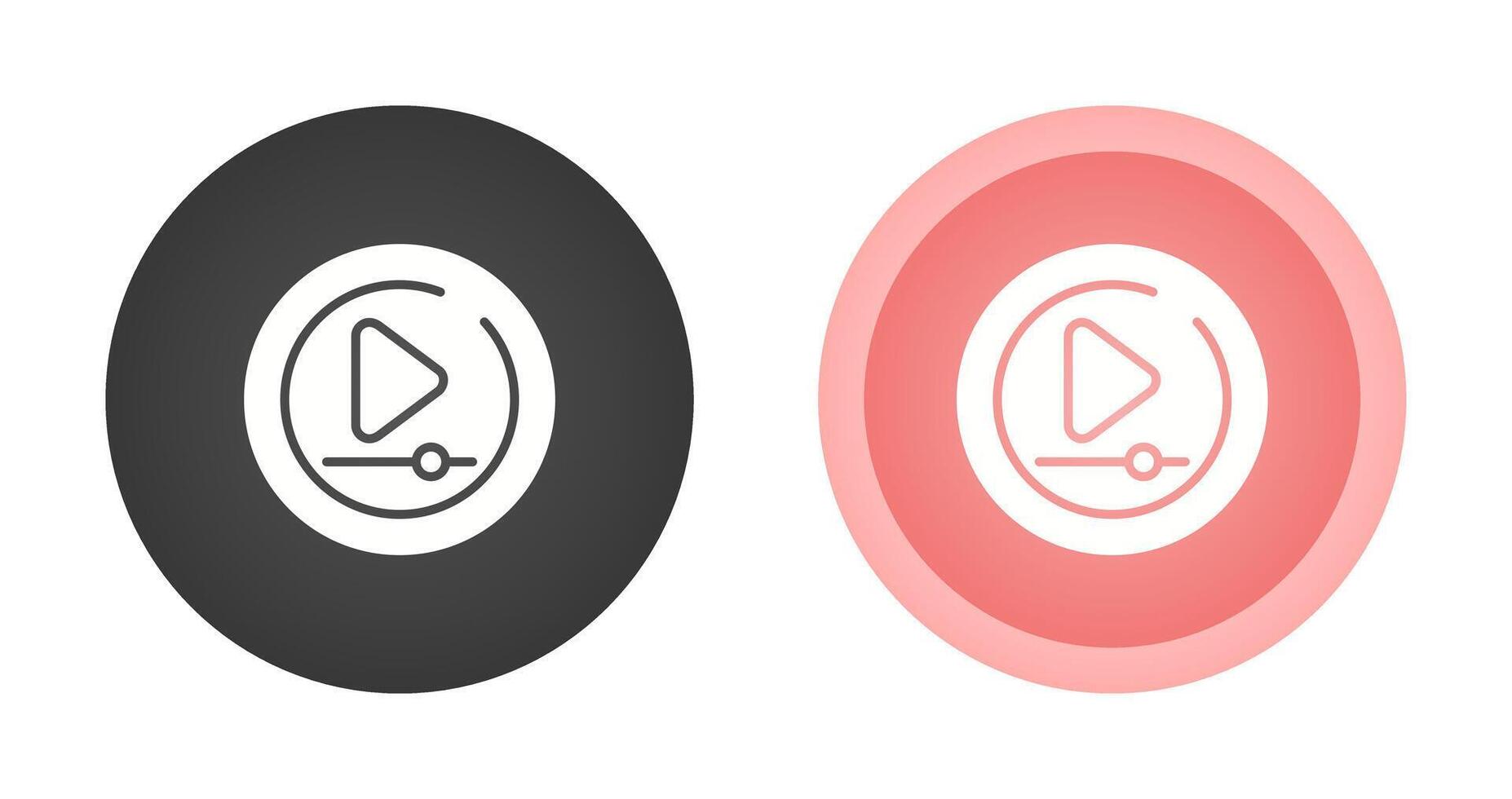 Video Play Circle Vector Icon