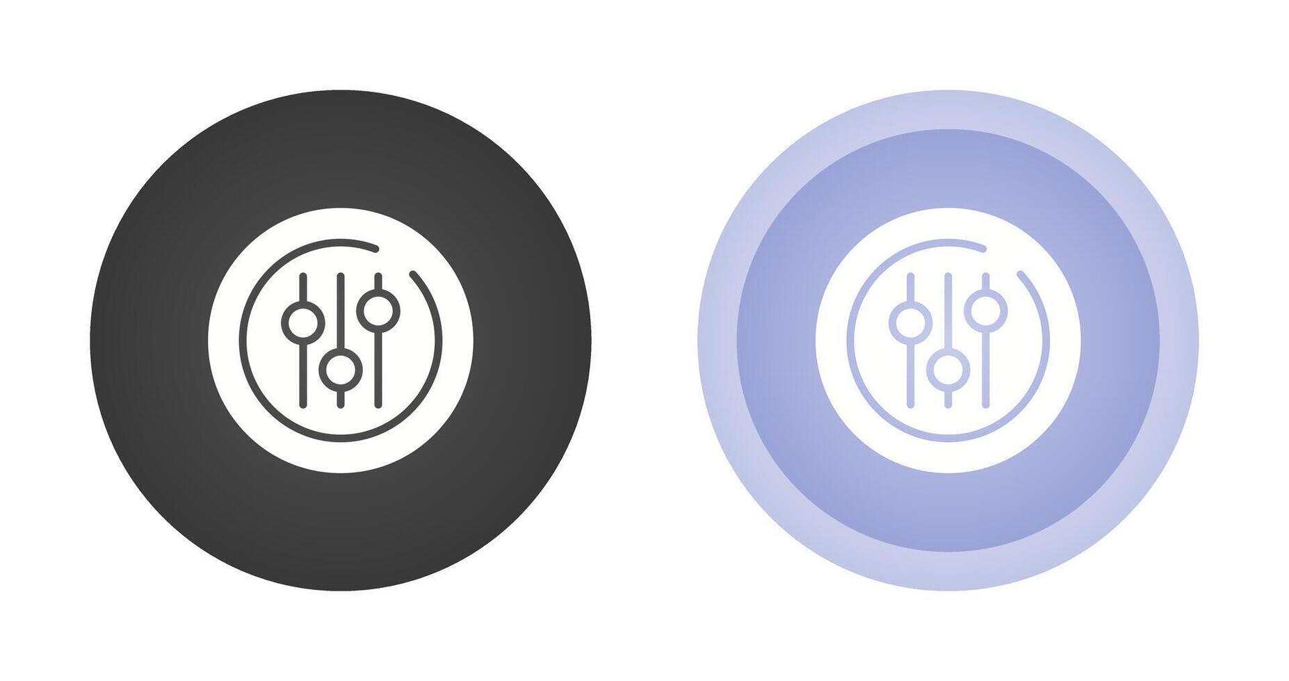 Audio Equalizer Circle Vector Icon