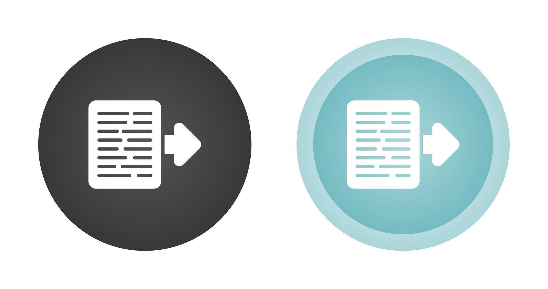 Document Export Vector Icon 40053615 Vector Art at Vecteezy
