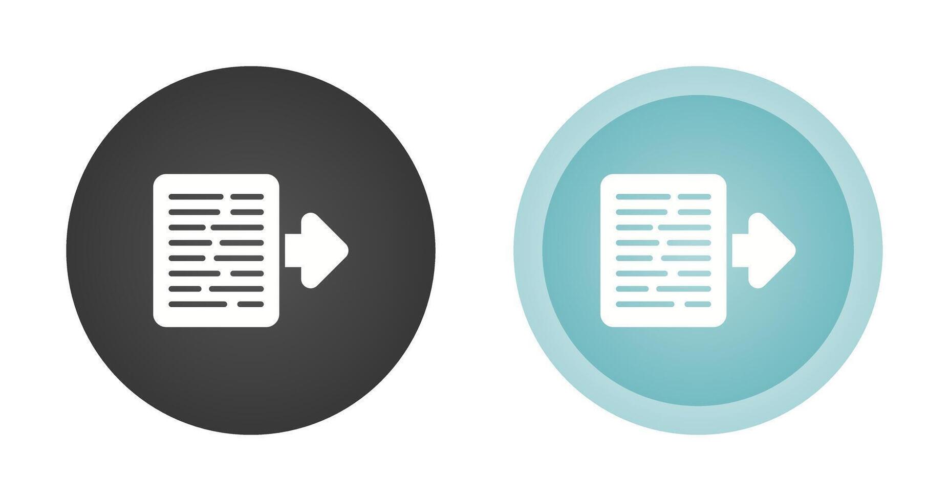 Document Export Vector Icon