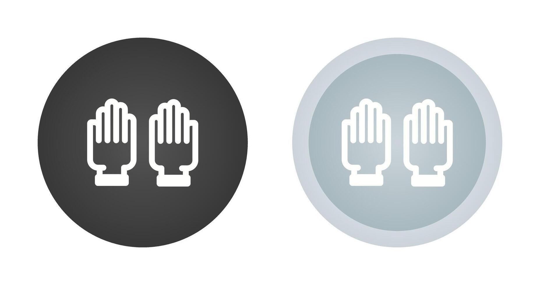 Rubber Gloves Vector Icon