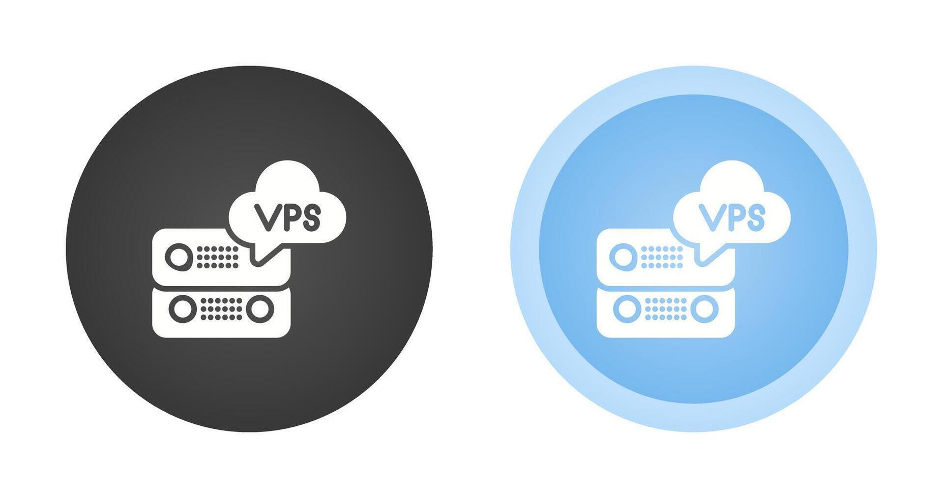 VPS Hosting Vector Icon