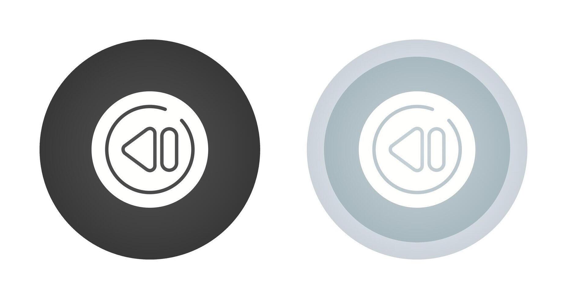 Previous Track Circle Vector Icon