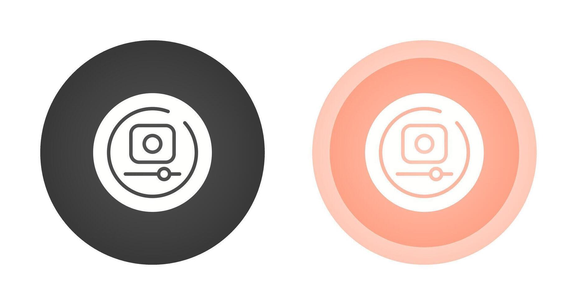 Video Record Circle Vector Icon