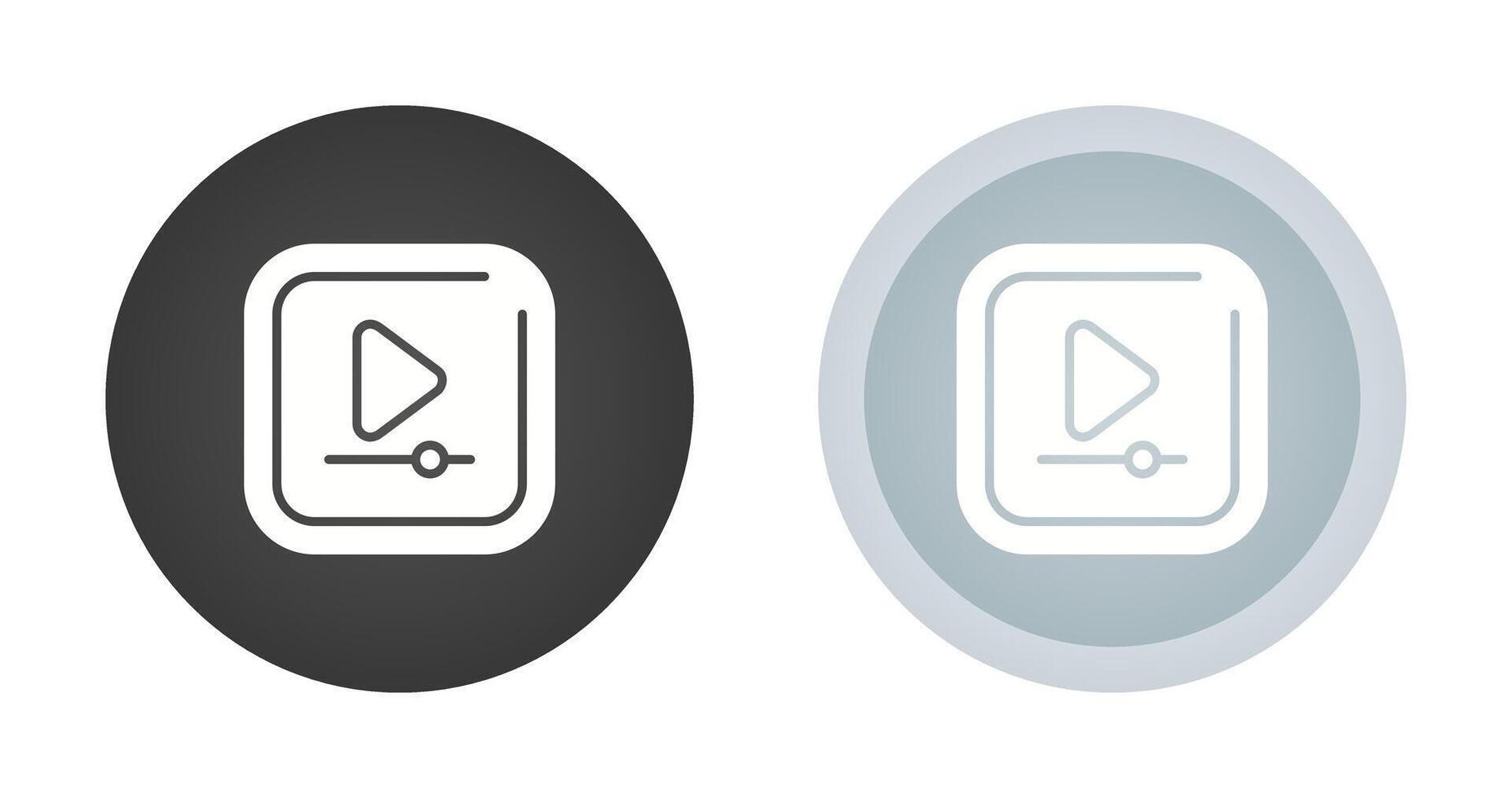 Video Play Square Vector Icon