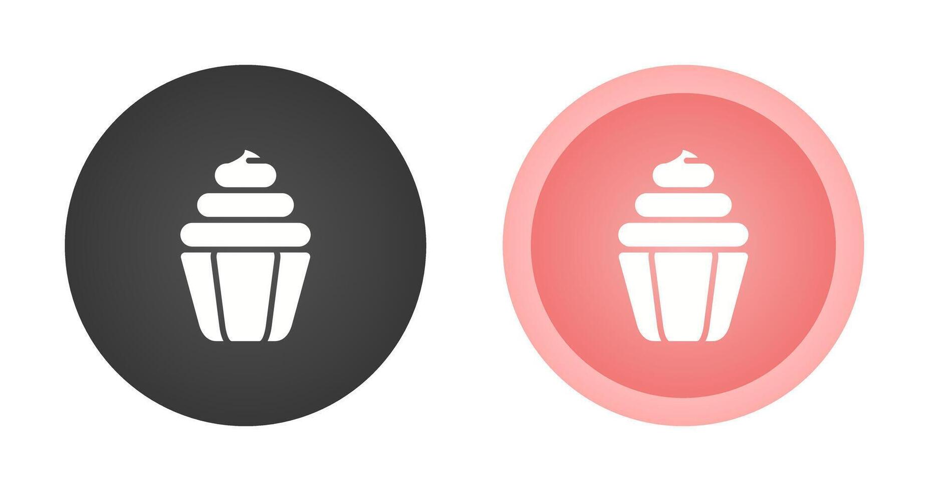 icono de vector de cupcake