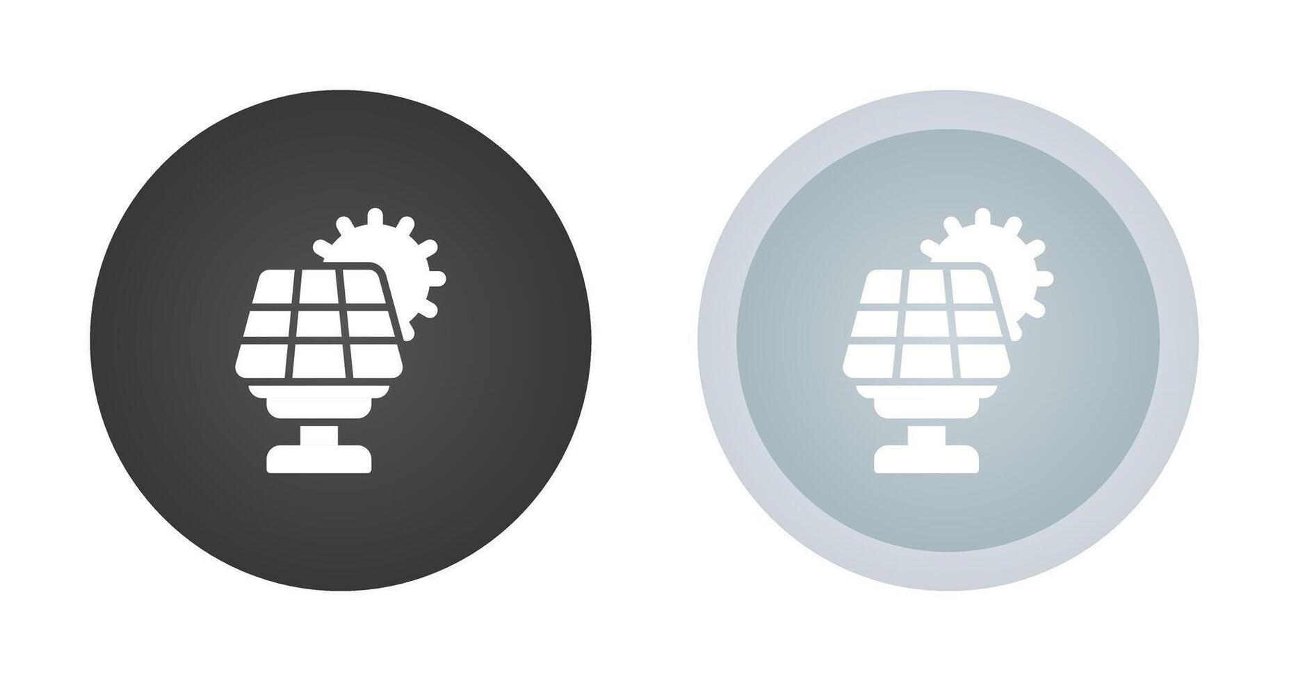 icono de vector de panel solar